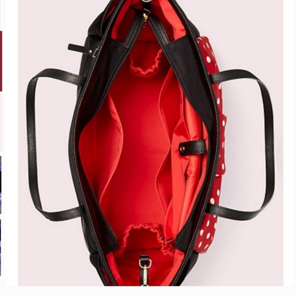 kate spade x minnie mouse bethany diaper baby bag purse tote nwot - Picture 5 of 8